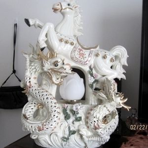 Oriental  year of the horse lamp